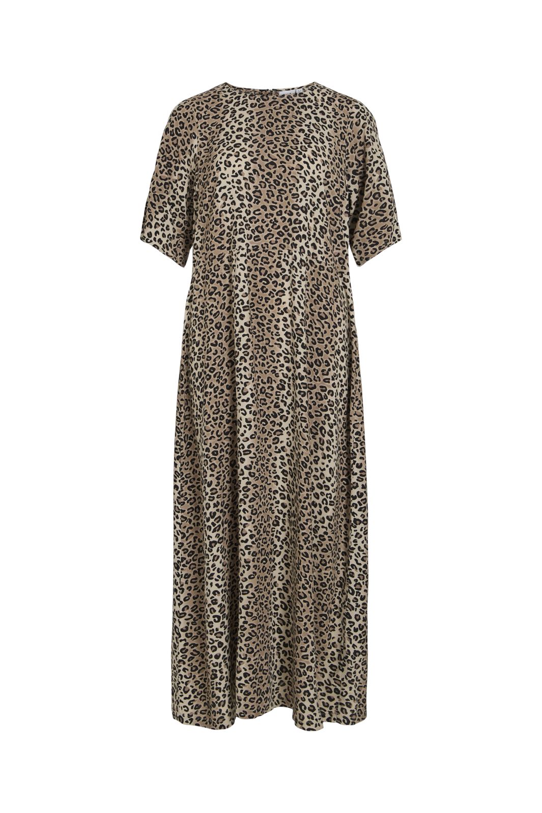 Vila - Violine 2/4 Long Dress - 4689742 Feather Gray Leo