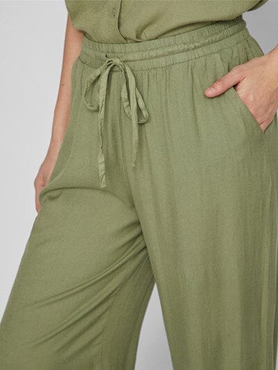 Vila - Vipricil Rw 7/8 Pant - 4373742 Oil Green Bukser 