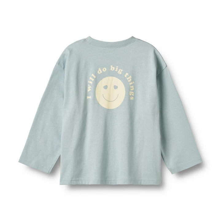 Wheat Collab - T-shirt L/s Kax - 1043 Blue