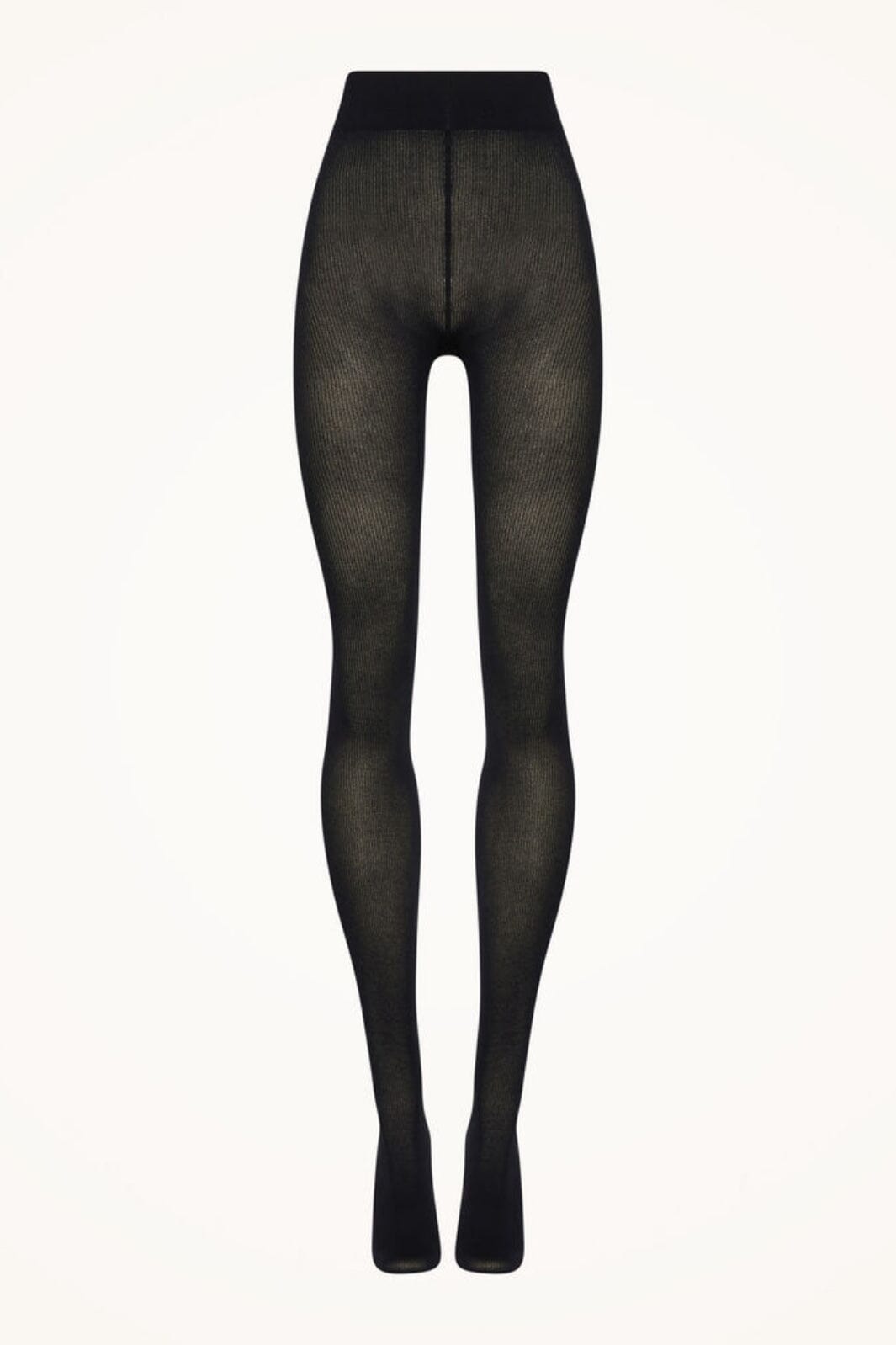 Wolford - Cotton Rib Tights - 7005 Black Strømpebukser 