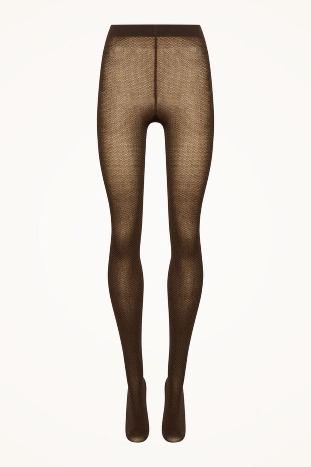 Wolford - Jacquard Tights - 9952 Umber/black Strømpebukser 