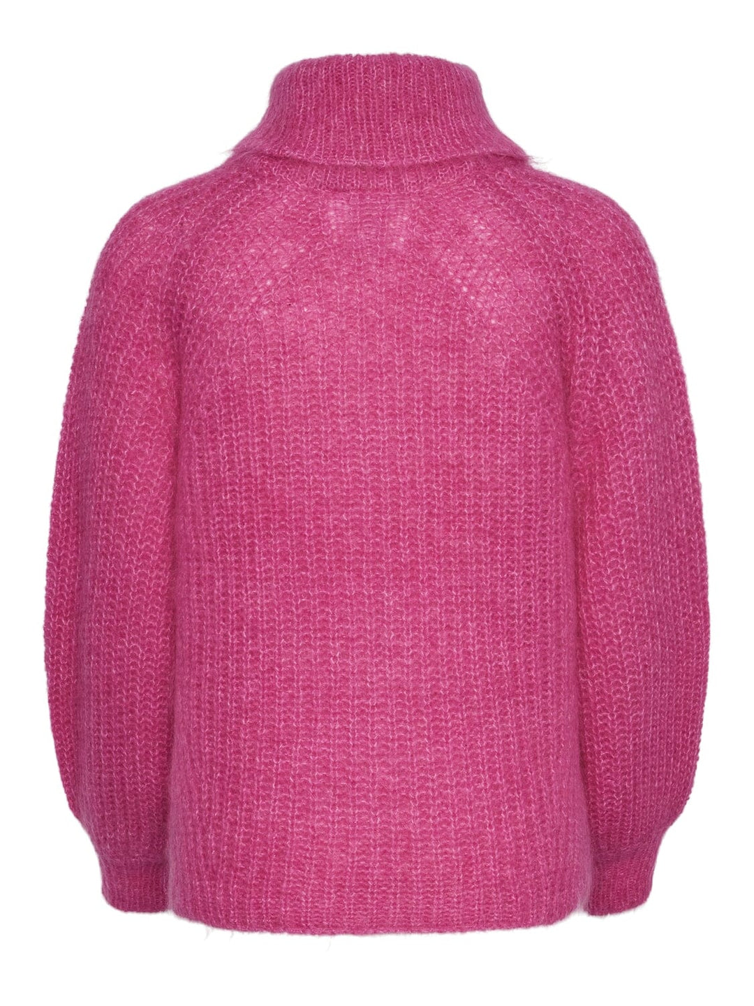 Y.A.S - Yaslambi Ls Knit Rollneck Pullover - 4656393 Fuchsia Fedora Strikbluser 