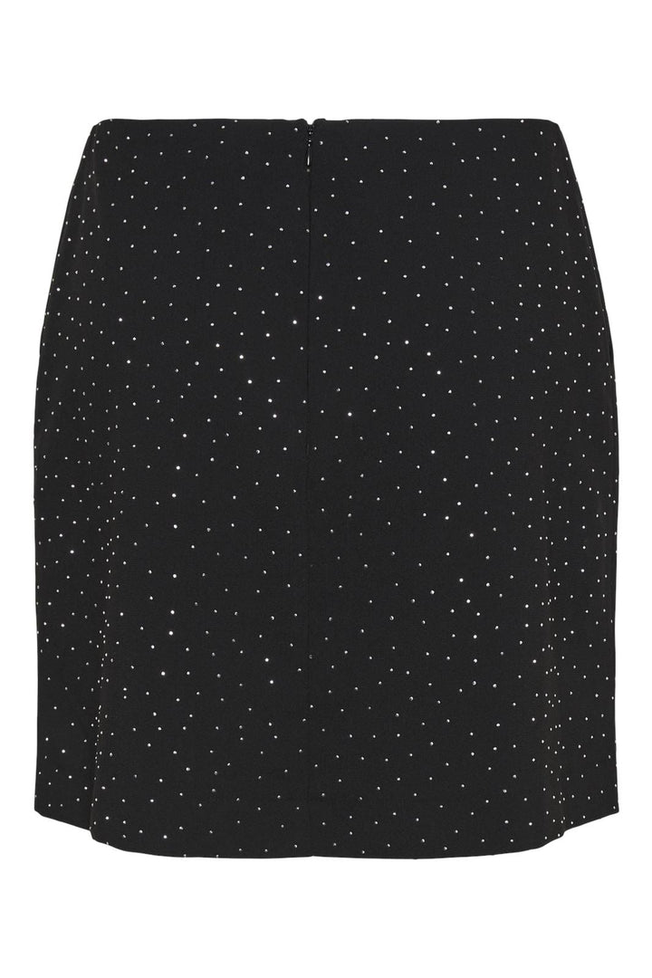 Y.A.S - Yasrhine Short Skirt - 4559813 Black Rhinestones