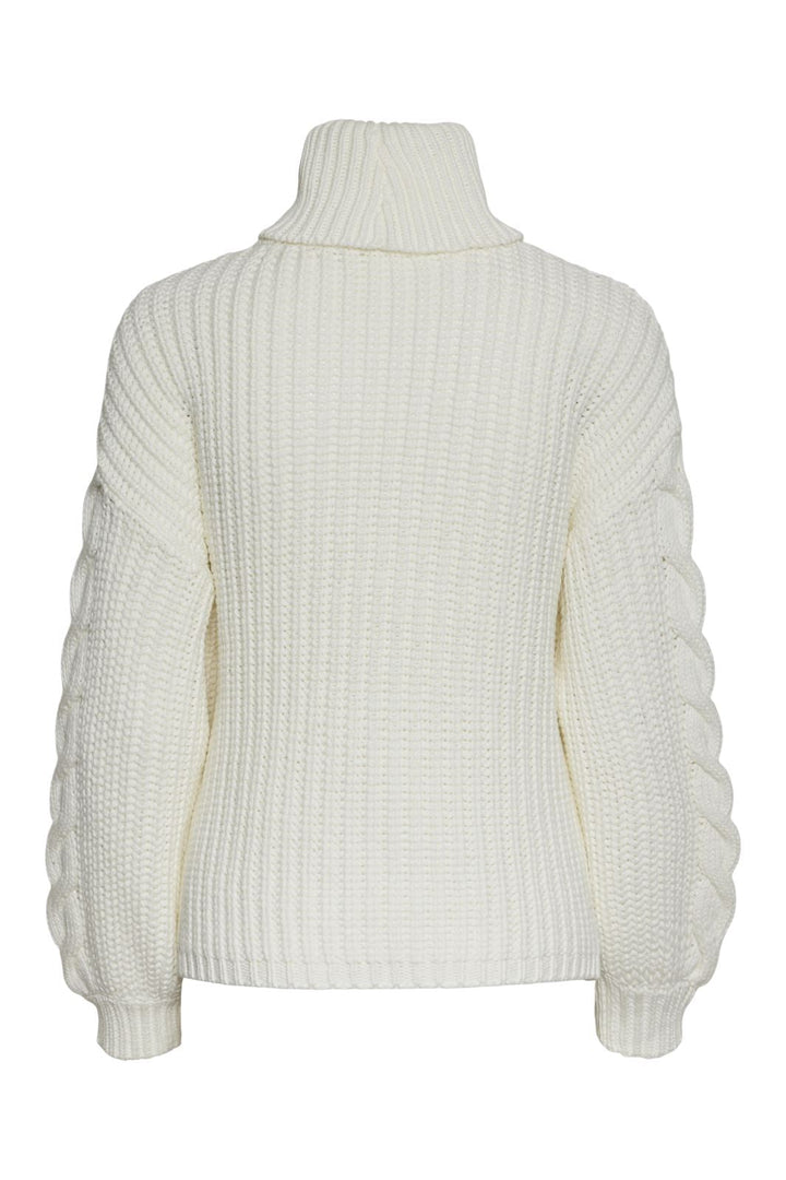 Y.A.S - Yassanne Ls Knit Rollneck Pullover - 4643745 Birch