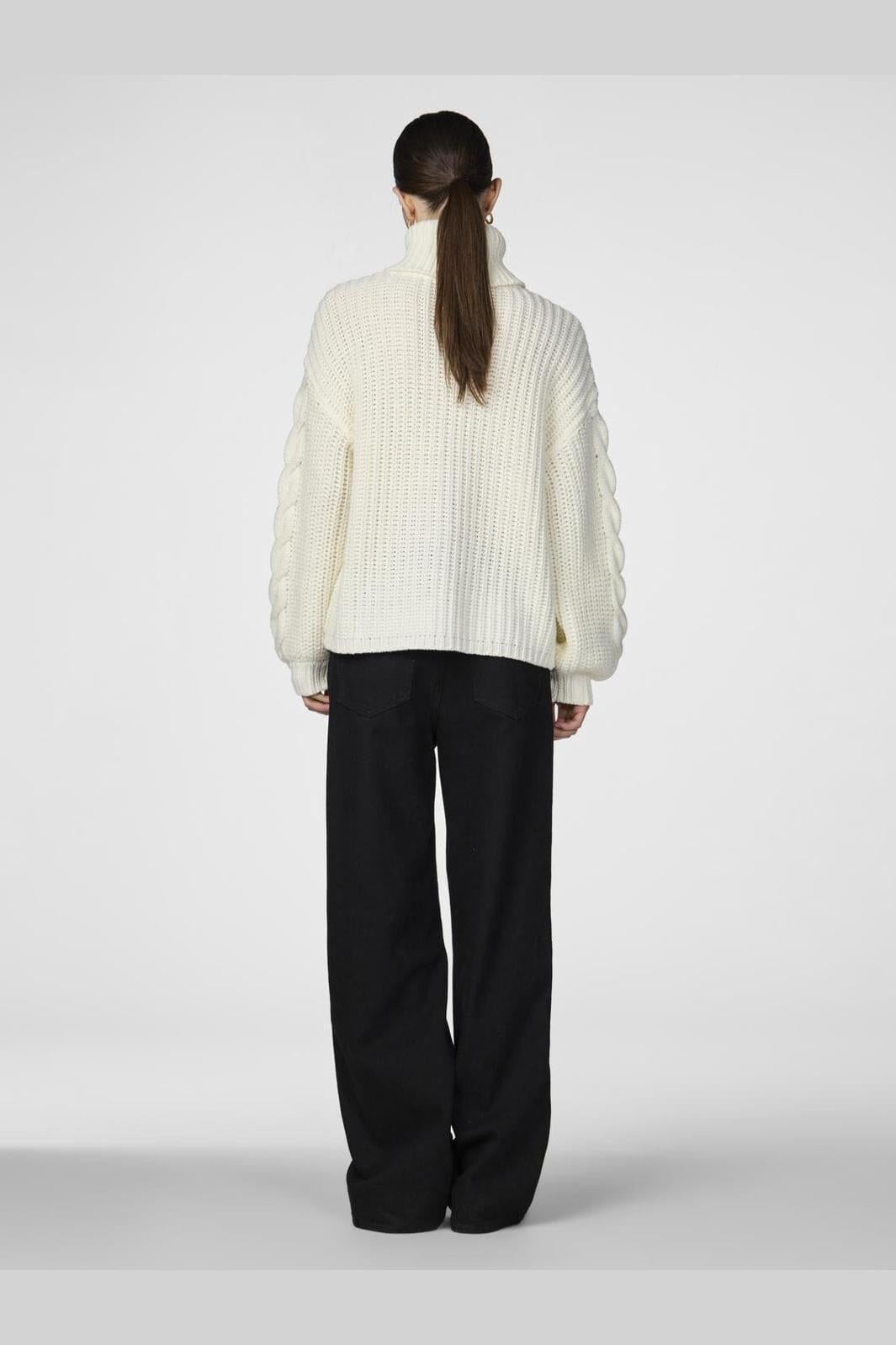 Y.A.S - Yassanne Ls Knit Rollneck Pullover - 4643745 Birch