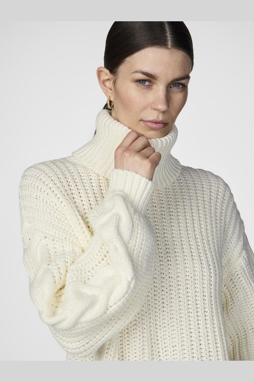 Y.A.S - Yassanne Ls Knit Rollneck Pullover - 4643745 Birch