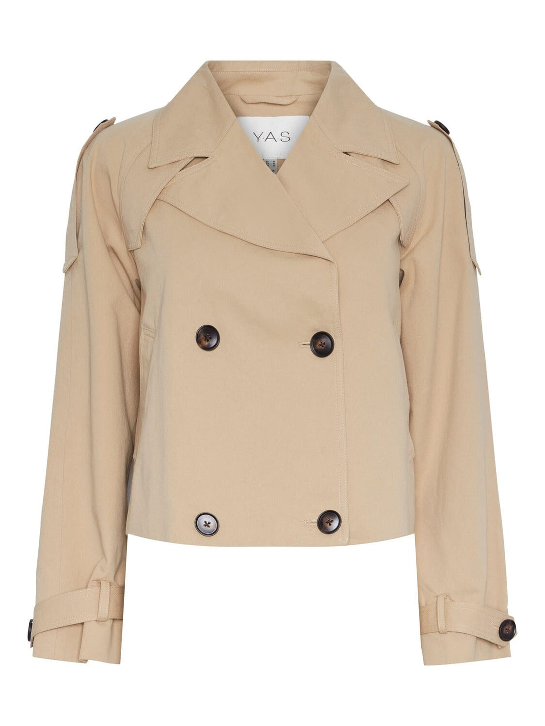 Y.A.S, Yasveneda Ls Short Trenchcoat Pb, Croissant