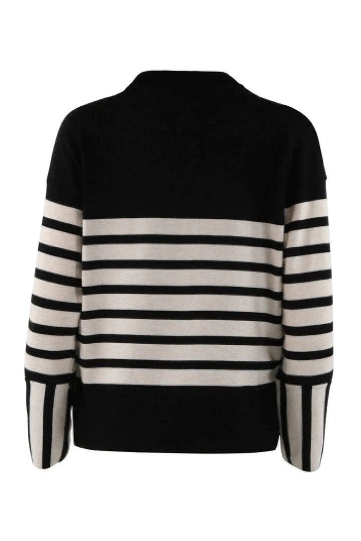 Continue - Mila Stripe - Black Sand Bluser 