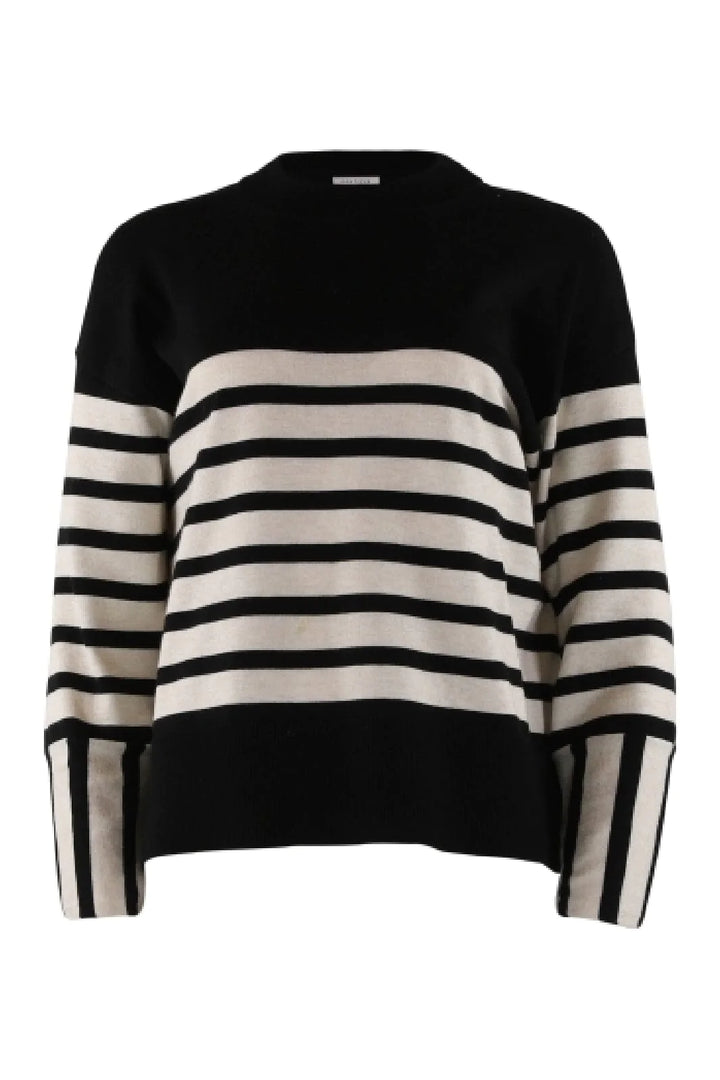 Continue - Mila Stripe - Black Sand Bluser 